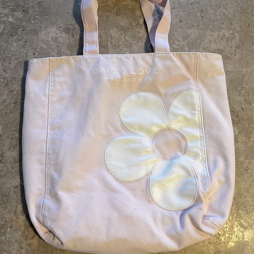 Marc Jacobs Pink Daisy Canvas Tote